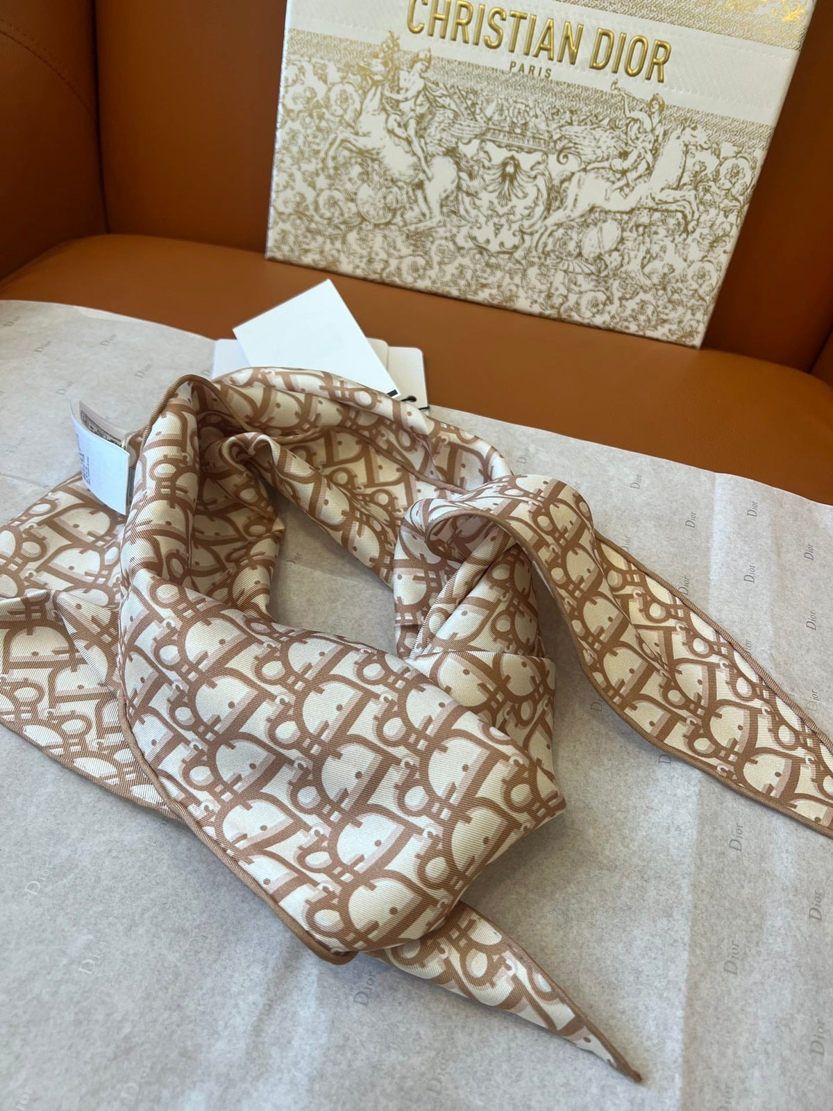 DIOR SCARF 110 CM IN SILK 627637