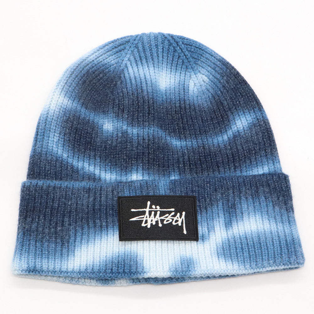 Stussy Hat Winter Knitted Hat Sports Yarn Warm Versatile Casual