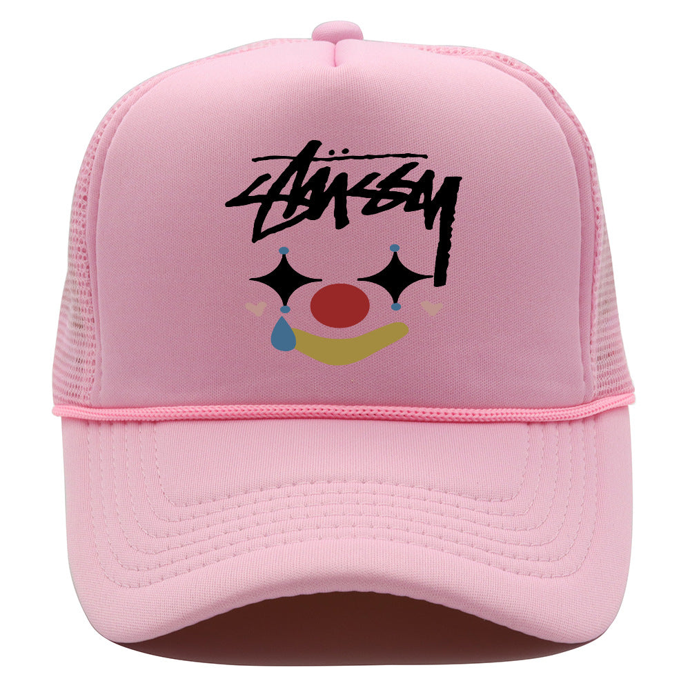 Stussy Hat Personality Fashion Printed Baseball Cap Outdoor Leisure Shade Sun Protection