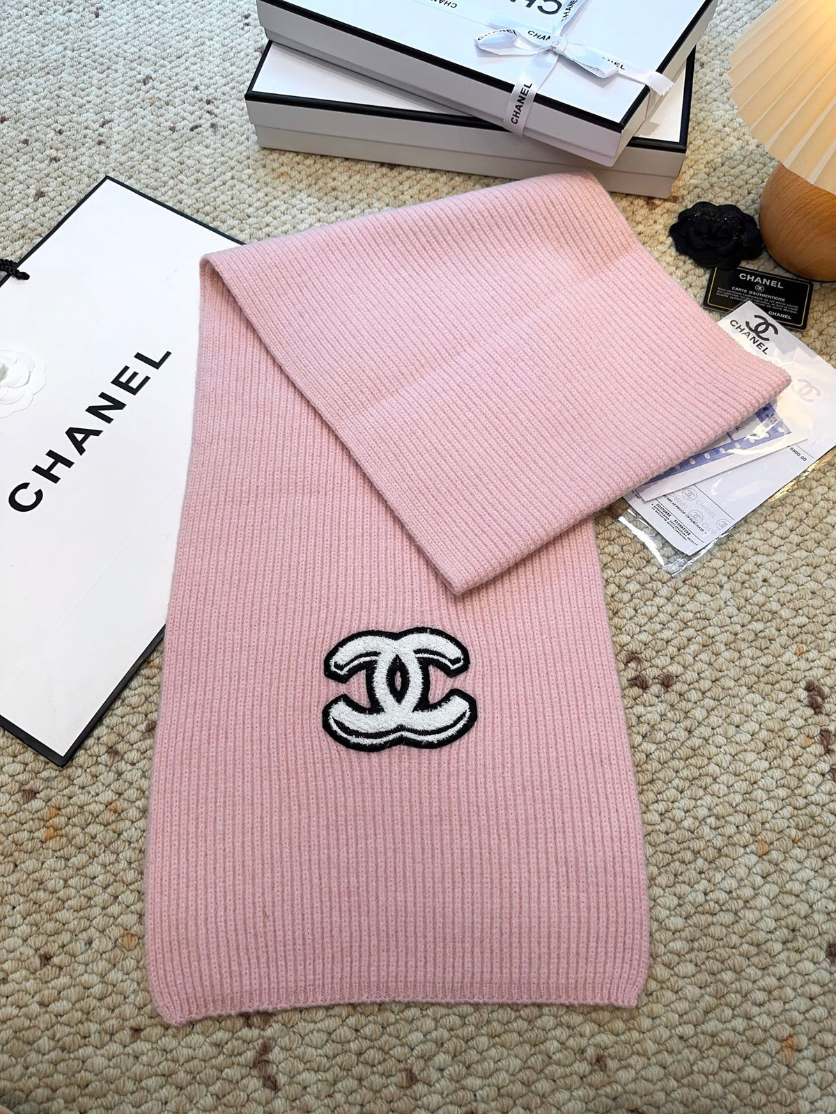 CHANEL 25S SCARF 175 IN CASHMERE 932233