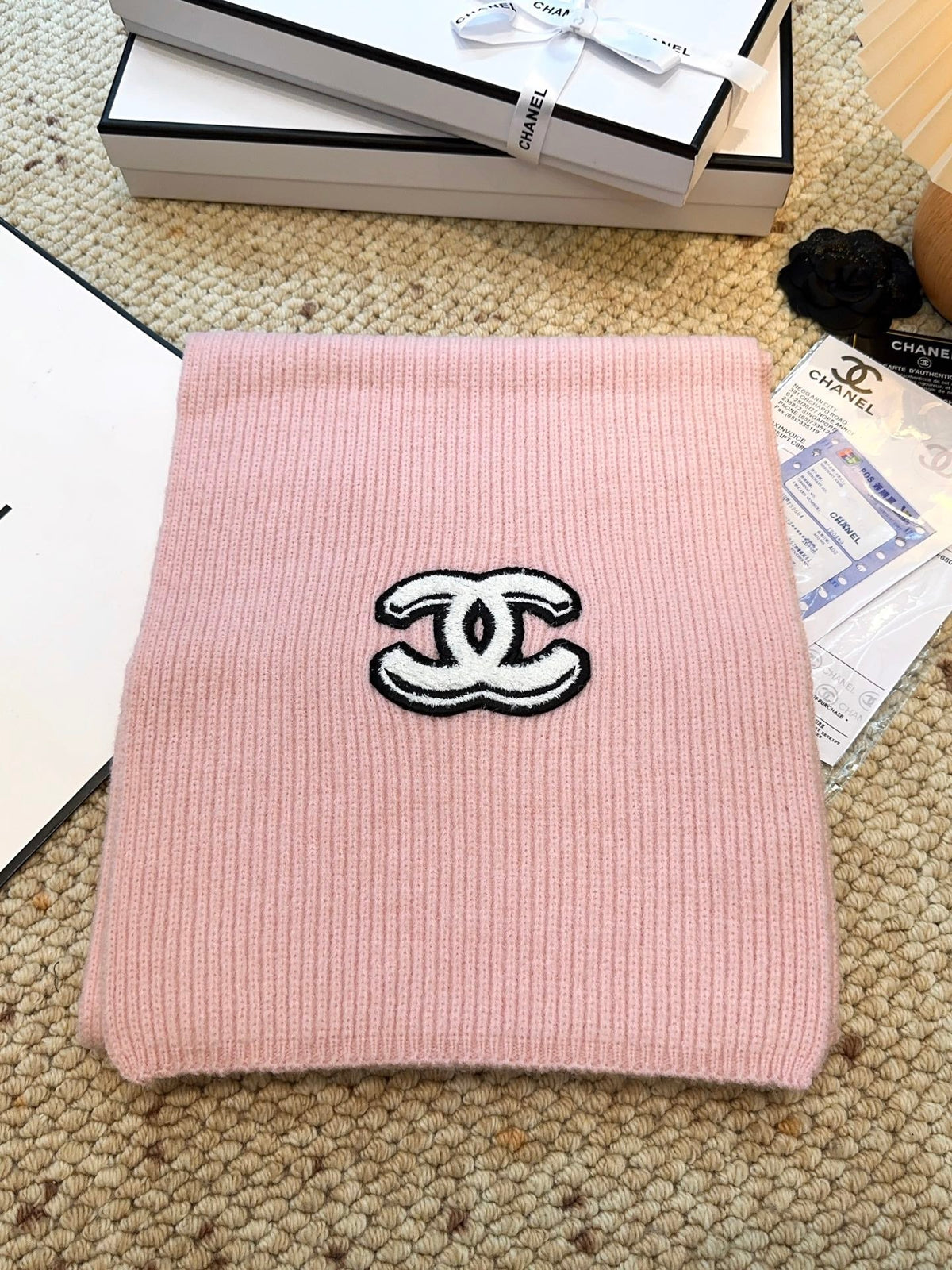 CHANEL 25S SCARF 175 IN CASHMERE 932233