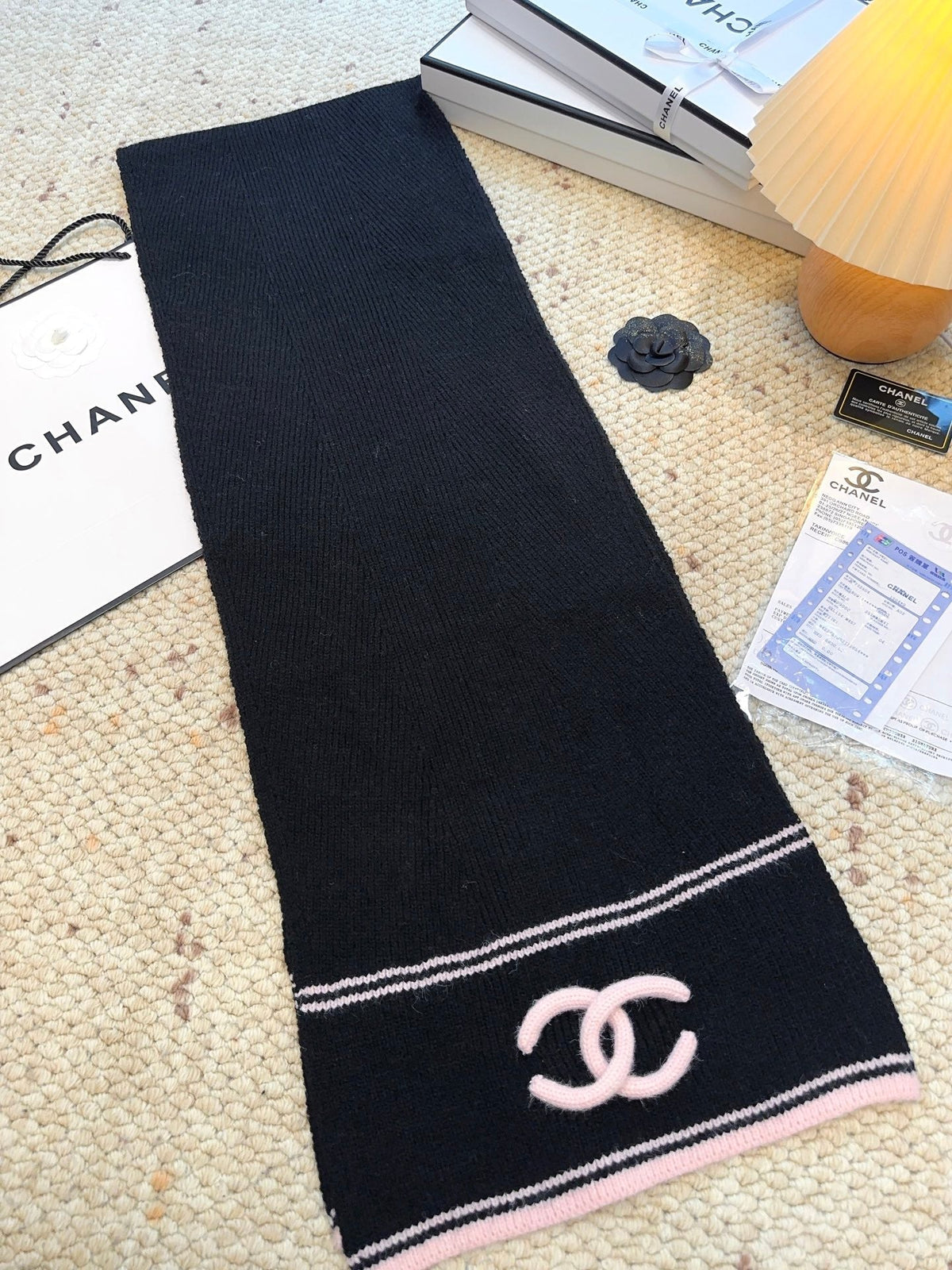 CHANEL 25S SCARF 175 IN CASHMERE 932235