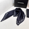 CHANEL 25S SCARF 90 IN SILK 732123