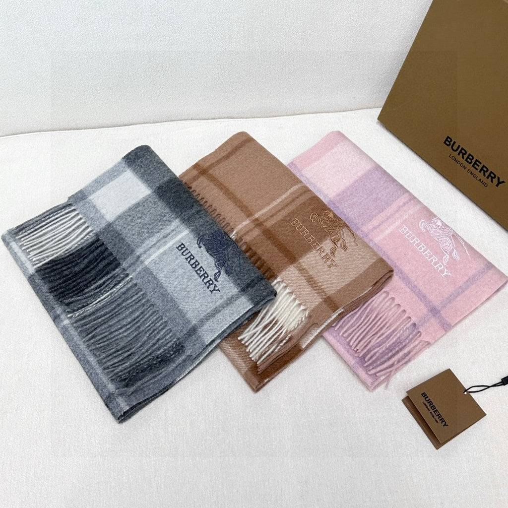 BURBERRY BBR SCARF 180 CM IN CASHMERE 737187